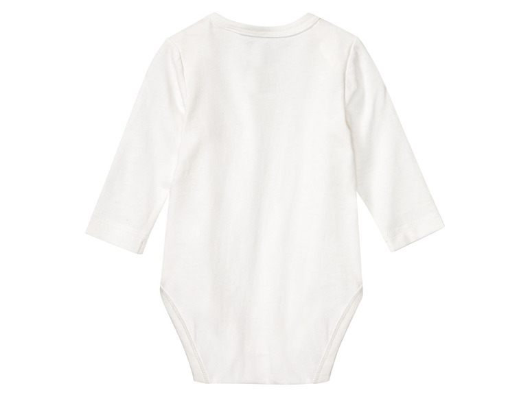 Aller en mode plein écran lupilu® Set de 3 bodies en pur coton avec manches longues - Photo 11
