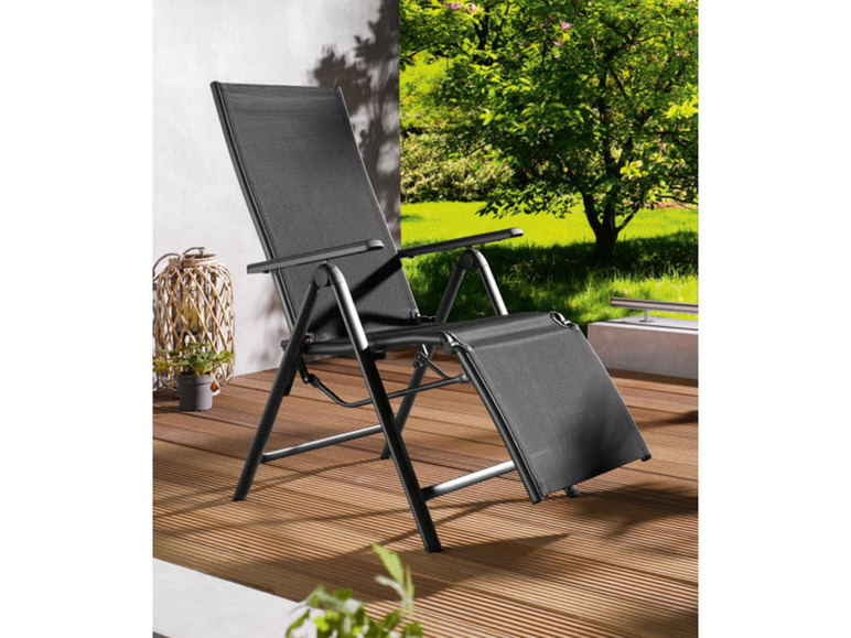 Ga naar volledige schermweergave: LIVARNO home Aluminium relaxstoel »Houston«, inklapbaar - afbeelding 2