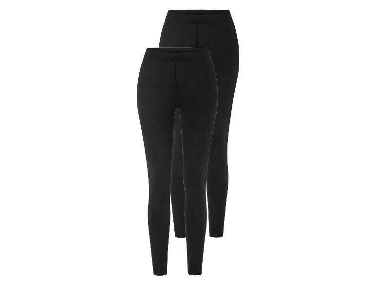 Twee paar zwarte leggings.