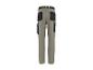 Vue arrière d'un pantalon de travail homme beige avec poches renforcées noires.
