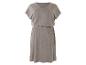 Beige jurk, casual stijl, losse pasvorm.