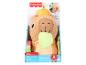 Peluche Fisher-Price Snuggly Snacky Capy pour bébés dès 3 mois.