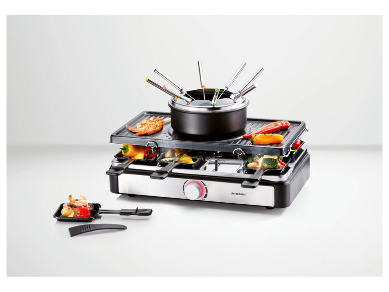 Ga naar volledige schermweergave: SILVERCREST® KITCHEN TOOLS Raclette-, fondue- en grillapparaat, 1400 W - afbeelding 5