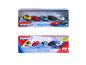 Twee sets Majorette Lamborghini speelgoedauto's, met diverse modellen.