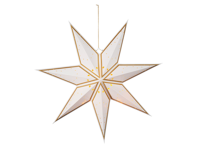 Ga naar volledige schermweergave: LIVARNO home Papieren ster met ledverlichting - afbeelding 5