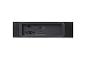 De achterkant van een soundbar met aansluitingen voor HDMI, USB, optisch, AUX en stroom.