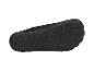 Semelle de chaussures d'eau noires avec bande de roulement antidérapante.