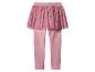 Legging rose avec jupe en tulle pailletée attachée