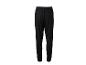 Pantalon de sport noir uni avec taille élastique.