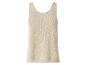 Débardeur beige simple pour femme avec encolure ronde.