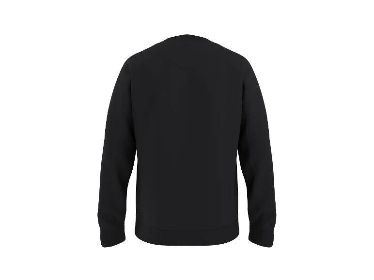 Sweat-shirt noir à manches longues, vue de dos