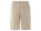 Shorts beige en coton, vue arrière.