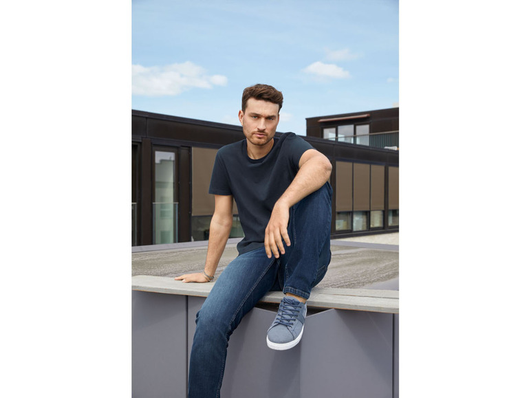 Ga naar volledige schermweergave: LIVERGY® Slim fit jeans van een katoenmix - afbeelding 8