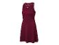 Robe de sport bordeaux avec liserés blancs.