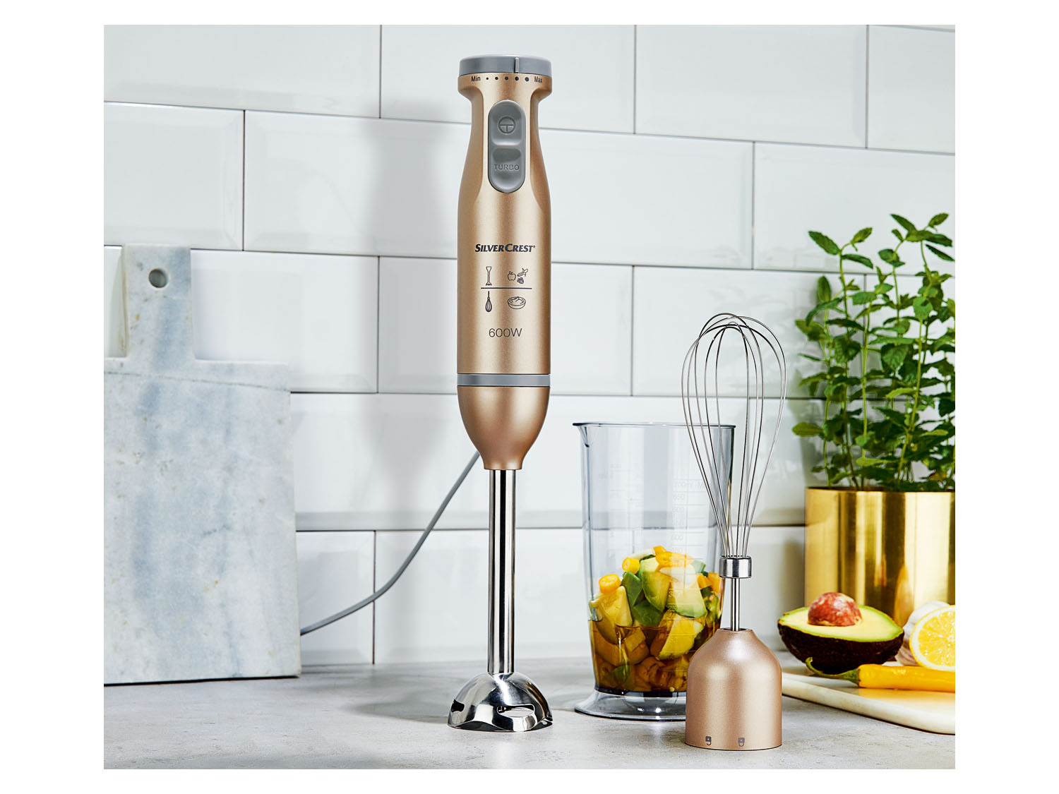 SILVERCREST® KITCHEN TOOLS Set de mixeur plongeant, 60…