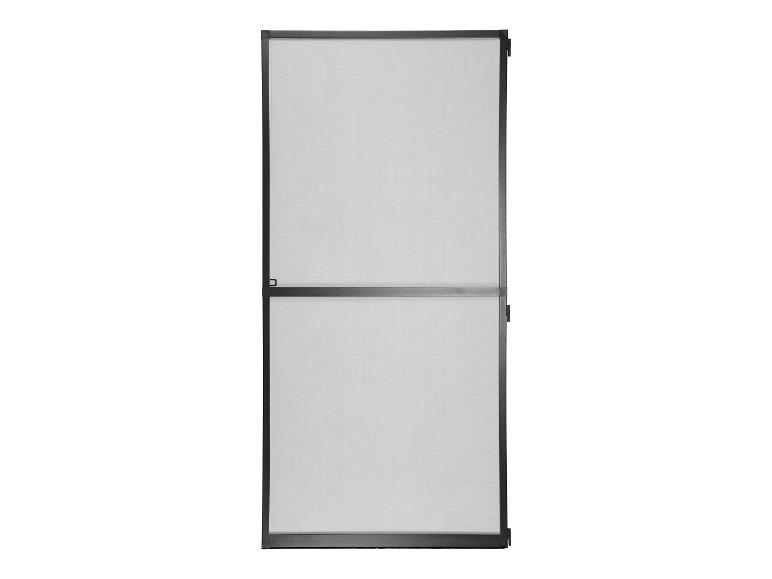 Deurhor met zwart frame en horizontale stang