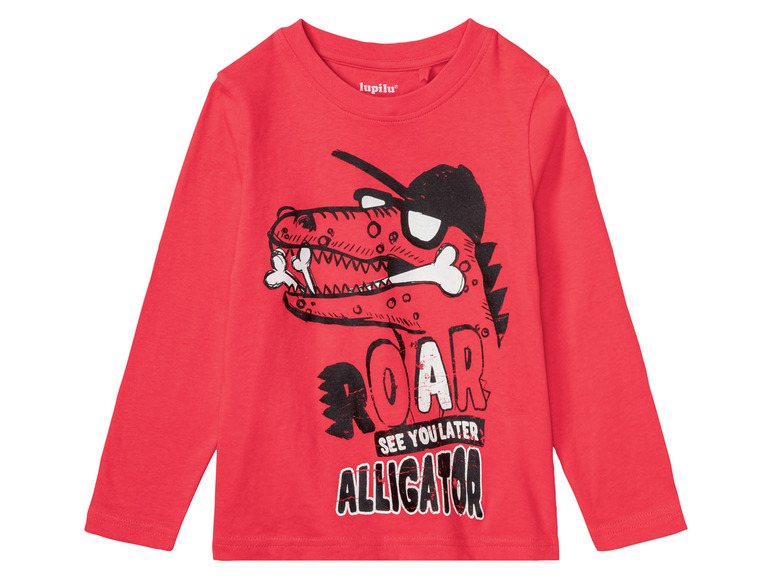 Ga naar volledige schermweergave: lupilu® Katoenen pyjama met glow in the dark print - afbeelding 3