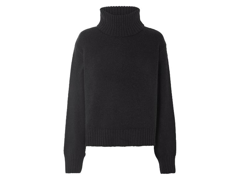 Grosse Maille Pull Noir Col RoulÃ© Femme Pull Ample En Grosse