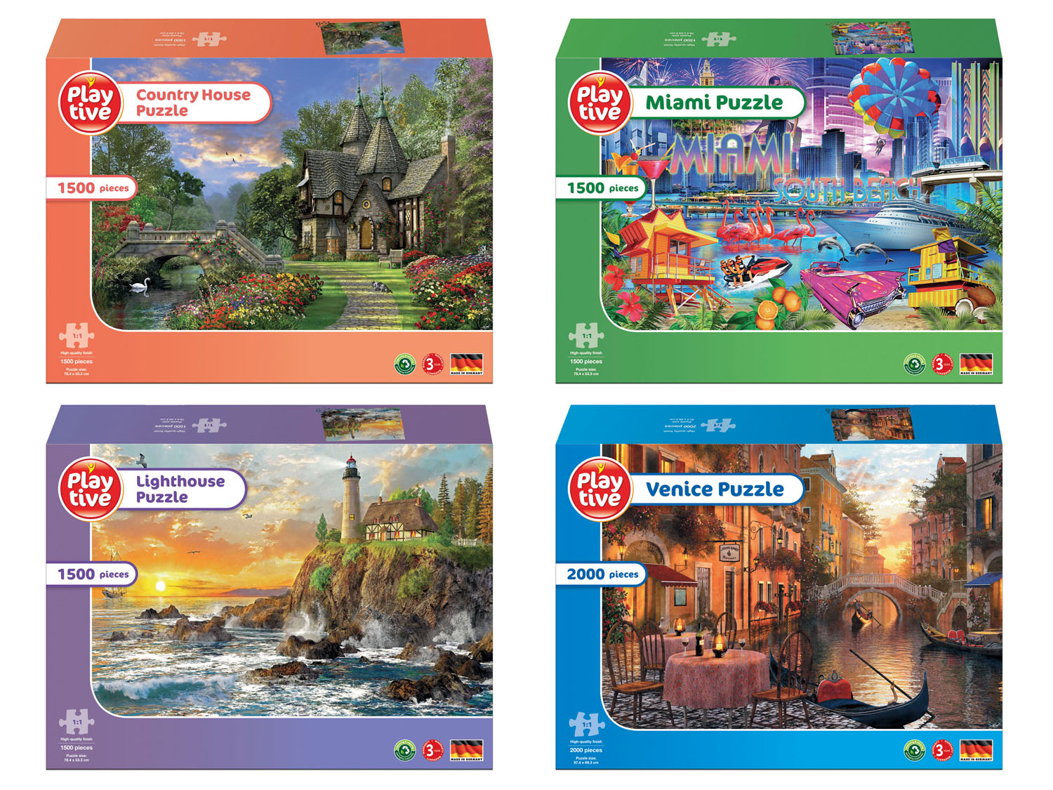 Playtive Puzzel, 1500 of 2000 stukjes