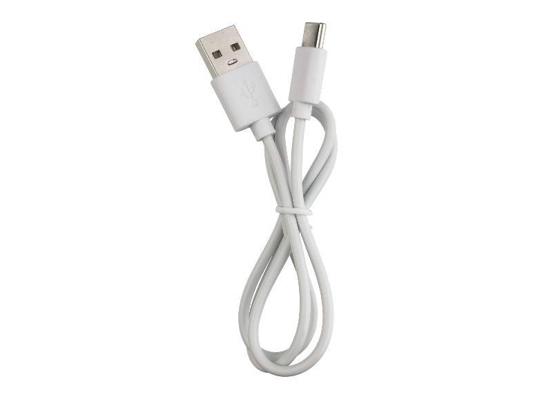 Câble USB-C vers USB blanc.