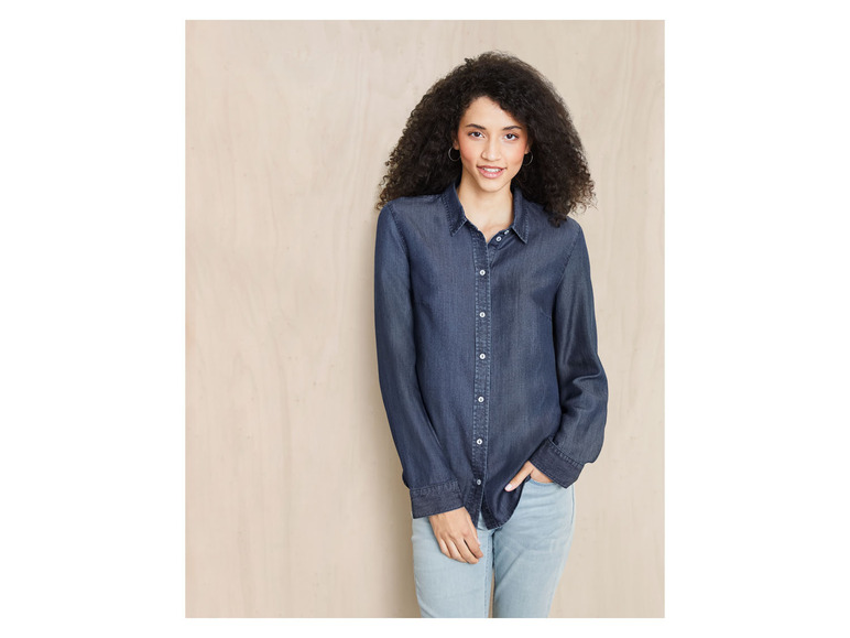 Ga naar volledige schermweergave: esmara® Blouse met denim-look - afbeelding 4