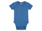 Un body bébé bleu de la marque Lupilu.