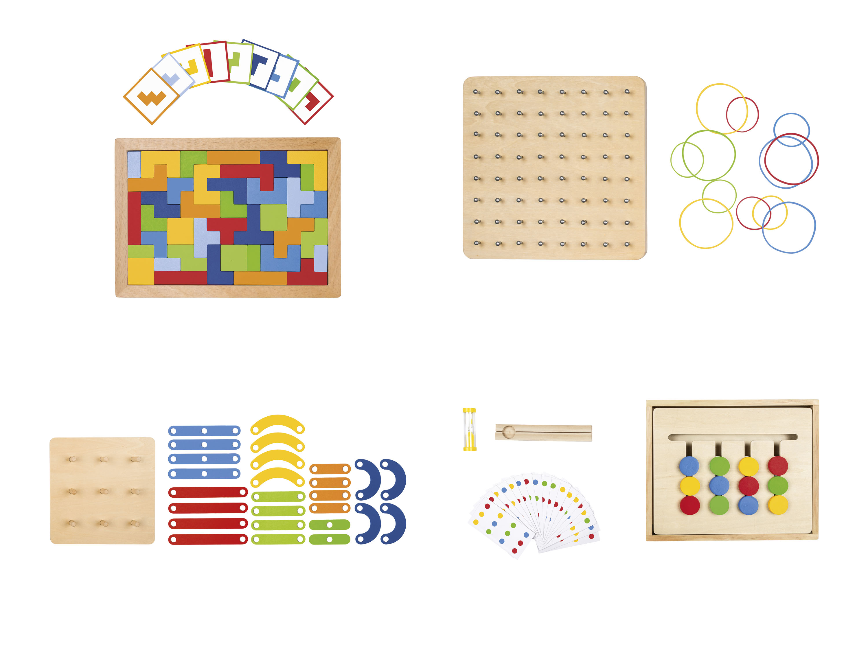 Playtive Houten puzzel of geoboard