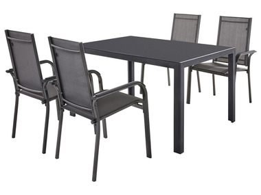 LIVARNO home Set de meubles de jardin en aluminium »Houston«, 5 pièces