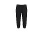Pantalon de jogging noir avec cordon de serrage et chevilles côtelées