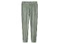 Groene gestippelde broek met elastische tailleband