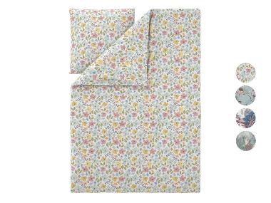 LIVARNO® Housse de couette réversible en satin microfibre, 140 x 200 cm