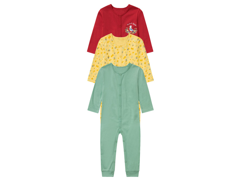Aller en mode plein écran lupilu® Set de 3 pyjamas en pur coton pour bébé - Photo 30