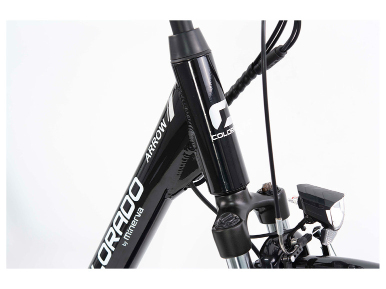 Ga naar volledige schermweergave: Colorado Elektrische fiets »Shiny Black Lady«, 28", voorwielmotor - afbeelding 5