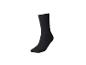 Une chaussette noire sur fond blanc