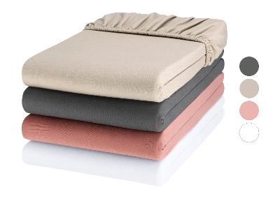 LIVARNO home Drap-housse en jersey, 180-200 x 200 x 25 cm