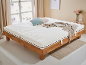 Matelas BADENIA TRENDLINE BT 1000 Classic sur un lit double en bois