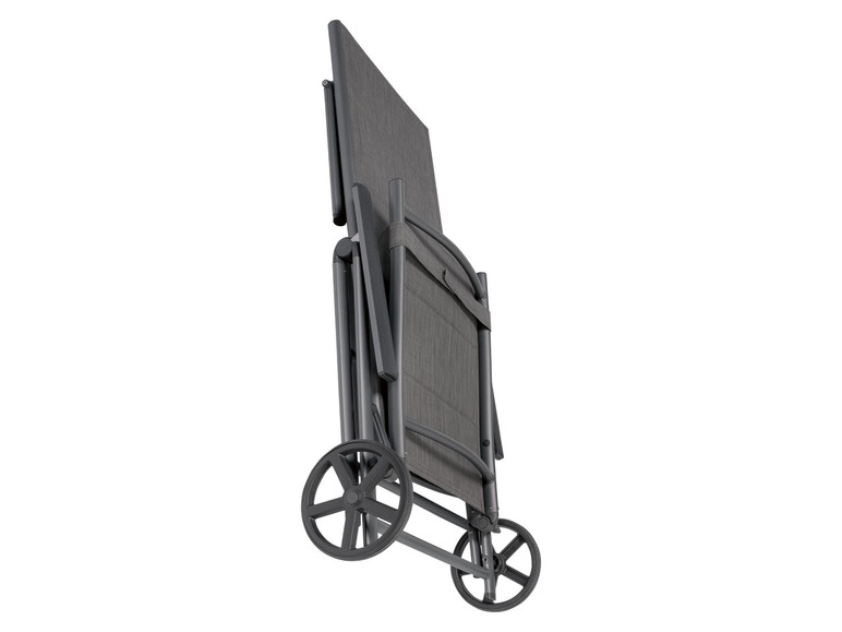 Aller en mode plein écran LIVARNO home Chaise longue en aluminium »Toronto«, pliable, roues - Photo 3