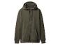 Donkergroene hoodie met rits