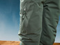 Groene broek met ritszak