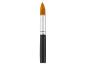 Pinceau de peinture avec manche noir et poils orange