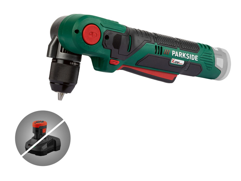 Aller en mode plein écran PARKSIDE® Perceuse d’angle sans fil » PWBSA 12 A1 «, 12 V - Photo 1