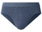 Slip homme gris-bleu avec une ligne blanche à la taille.