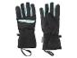 Une paire de gants de ski noirs et bleu clair avec isolation Thinsulate.