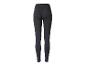 Legging de sport noir taille haute avec détails froncés à l'arrière.