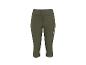 Driekwart khaki dameslegging met trekkoord en ritszak.