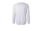 Wit T-shirt met lange mouwen, achteraanzicht