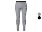 Caleçons longs thermiques gris pour hommes avec ceinture noire, avec options de couleur gris et noir.