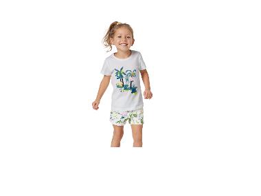 Pyjama 2 Pièces été Fille 3/4 Ans Motif Peppa Pig - Taille 98, 100% Coton Bleu - Neuf Avec étiquettes