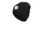 Zwarte muts met geïntegreerd LED-licht