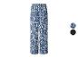 Blauw-wit gestreepte wijde broek met elastische tailleband